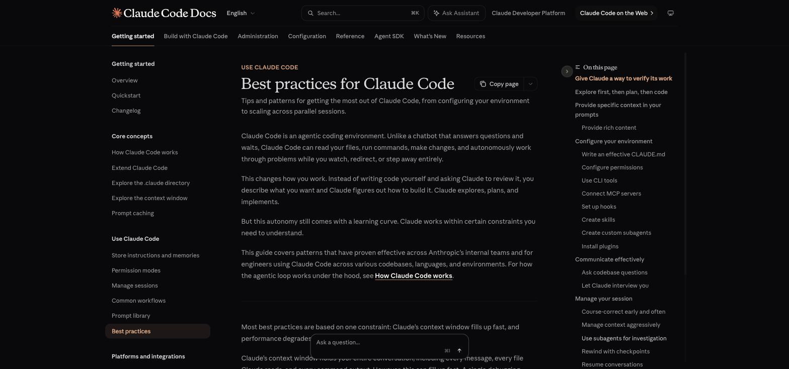 Best practices for Claude Code documentation